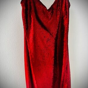 Sequin Red Dress
